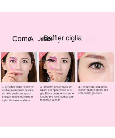 Mascara applicator protection eyelid mascara eyelash shield mascara protection eyelash comb eyelash comb eyelash tool mascara shield portable tool for separating the Pink - Buy Online on GoSupps.com