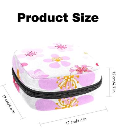 Portable Sanitary Napkin Storage Bags - Floral Period Kit Holder for Women & Girls - Buy Online on GoSupps.com