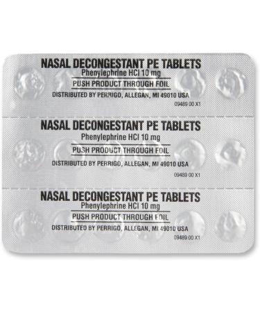 GoodSense Maximum Strength Nasal Decongestant PE Tablets - 36 Count, Relief from Sinus Congestion, Hay Fever, Cold, Allergies - 10mg Phenylephrine HCl - Buy Online on GoSupps.com