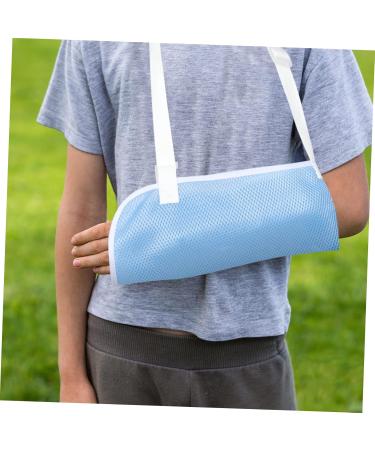 GLEAVI Wrist Sling Children's Arm Sling Arm Sling for Wrist Injury Arm Sling Suspend Wrist Strap Net The Shoulder 50X27CM Sky-blue - Buy Online on GoSupps.com