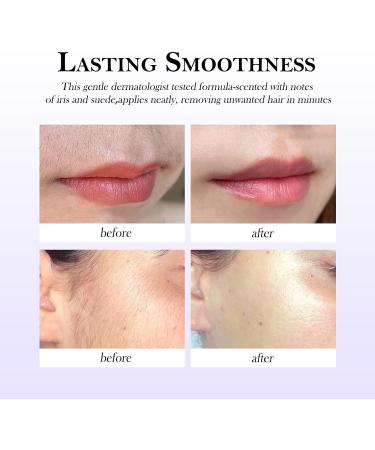 VKaoess Womens Facial Hair Removal Cream for Soft Skin Gentle hair removal cream for face and body painless bikini and gentle hair solution smooth skin for the most young skin types 3 pieces - Buy Online on GoSupps.com