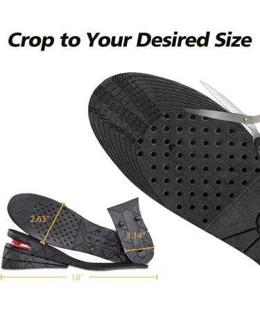 Men's Shoe Lifts Height Increase Insoles - Air Cushioned Taller Shoes Inserts (2 Pack) - Buy Online on GoSupps.com