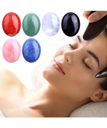 YOXIER Healing Crystals Natural Palm Gemstones Calming Effects Energy Balancing Stress Relief Anxiety Inspirational Gifts Cheer Up Gift for Women & Men Green - Buy Online on GoSupps.com