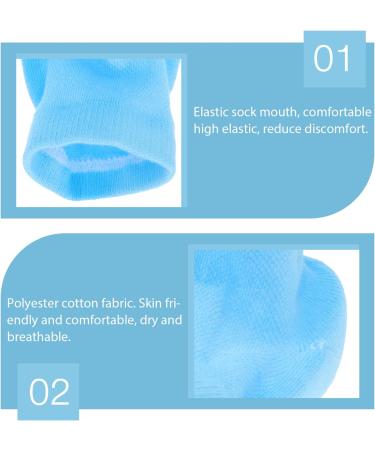 Minkissy Height Increasing Stocking Pillow Insole & Moisturizing Heeling Cuffs | Multi-Purpose Polyester Cotton Gloves for Men & Women - International Shipping - Buy Online on GoSupps.com