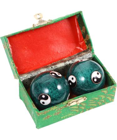 Fomiyes 10-Stk Health Massage Handball - Chinese Baoding Balls | Fengshui Gemstone & Metal Cloisonn Fitness Aid - Buy Online on GoSupps.com