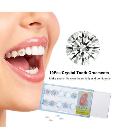 Fsetnight 10Pcs Oral Teeth Gems | Crystal Tooth Jewelry & Clear Color Dental Decor - Buy Online on GoSupps.com