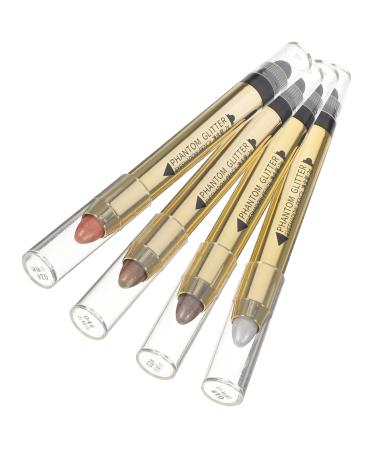 BIUDECO 4pcs Highlighter Eyeshadow Pencil Eyeshadow Stick Women Cosmetics Brightening Stick Plastic Make up