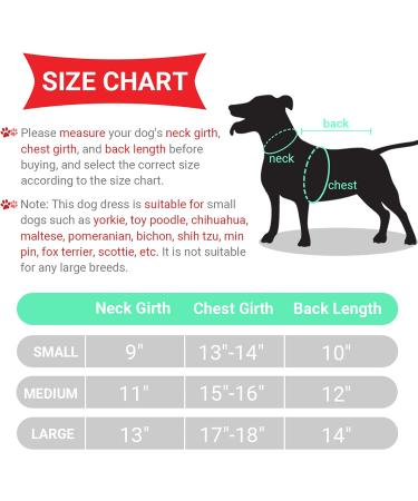 CUSOZWO Small Dog Clothes - 2 Pack Flower Dog Dress for Small Dogs and Cats - Elegant Spring Princess Skirt Outfit (M) - Buy Online on GoSupps.com