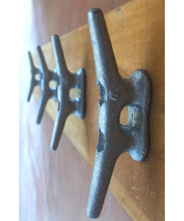 ZUJARA 4 inch Dock Cleats 10-Pack - Galvanized Iron Boat Cleats for Marine or Decorative Use - Buy Online on GoSupps.com