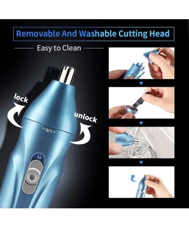 Professional Nose Hair Trimmer & Ear Hair Clipper - Painless Rechargeable Razor for Men & Women - Facial & Eyebrow Hair Removal - Buy Online on GoSupps.com