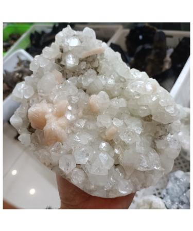 Natural Crystal Rough Crystal Cluster Natural Fisheye Symbiotic Ore Crystal Home Office Decor Gift Wealth (Size : 2.5-2.8kg)