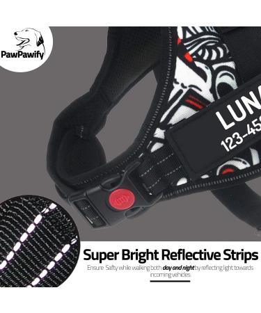 Pawpawify Personalized Dog Harness - Durable Anti-Pull Design Prevents Tugging & Choking XS (Chest 17-22 in) - Perfect for Training & Walking Your Doodle - Buy Online on GoSupps.com