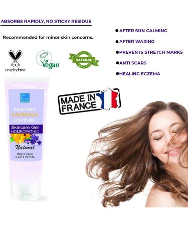  bleu & marine Bretania Pure Aloe Vera Calendula and Lavender Oil Gel 227 g. Protective gel for diaper changes After shaving and waxing Soothing and protective - Bretania navy blue - Buy Online on GoSupps.com