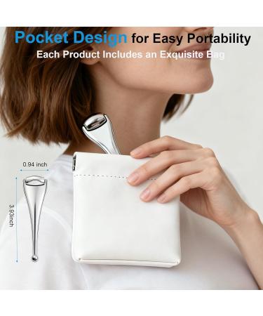 NKQ Metal Eye Roller for Dry Eyes,Eyelid Roller for Chalazion,Stye,MGD Relief,Improves Meibum Flow and Unclogs Oil Glands,Gentle Meibomian Gland Expression for Blocked Eyelid Glands - Buy Online on GoSupps.com
