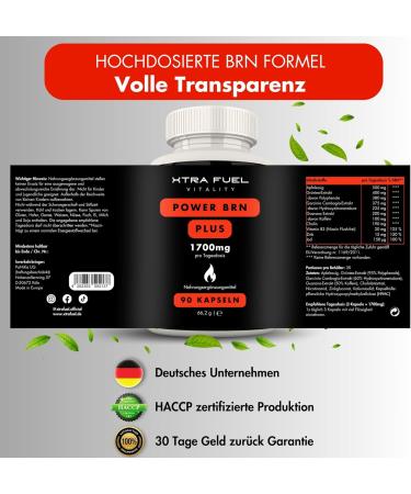 Buy Power Brn Plus 8-in-1 Fast Formula - High-Dose Apple Cider Vinegar Green Tea Zinc & More - 90 Vegan Capsules - Premium CUT Complex - International Shipping Available - Buy Online on GoSupps.com