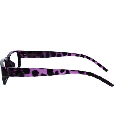 Buy Purple Tortoiseshell Reading Glasses - Lightweight & Comfortable Value 2 Pack for Men & Women | RR32-5 +1.00 - Buy Online on GoSupps.com