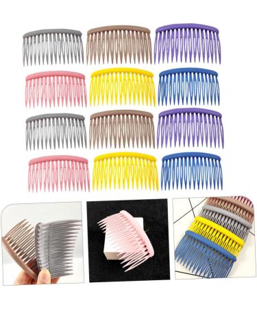 DRESSOOS 12 Pieces Plastic Hair Comb Flower Headpieces for Women Girl Matte Hair Clips Hair Clips Hair Combs Side Female Hair Combs Women Bow - Buy Online on GoSupps.com