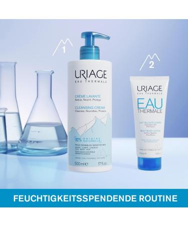Uriarage Eau Thermal Body Lotion 200ml - Shea Butter & Hyaluronic Acid - 24h Hydration - Light Texture - Floral Scent - Paraben-Free - International Shipping - Buy Online on GoSupps.com