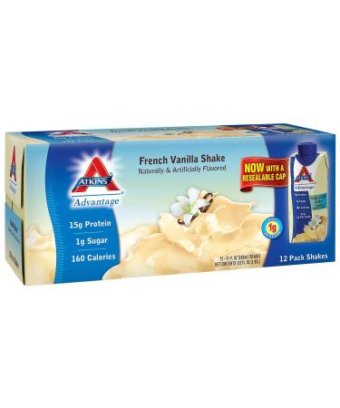 Atkins Advantage French Vanilla Shake - 11 fl. oz. - 12 ct.