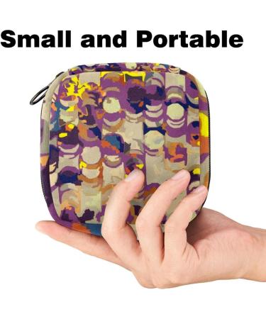 Colorful Tie Dye Menstrual Bag | Zippered Pouch for Ladies Napkins & Tampons - Ideal Collection Bag for Women & Girls - Buy Online on GoSupps.com