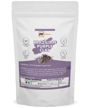 100% Natural Brazilian Purple Clay for Anti-Ageing & Skin firming Creams and Soap Making 1 LBS / 454 GMS