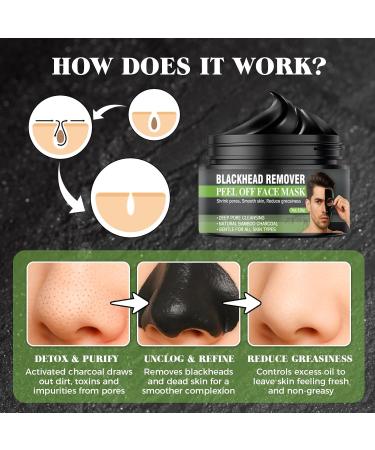 Aarovibe Blackhead Remover peeloff mask deep cleansing for blackheads dirt acne pore reduction for men and women 120 ml - Buy Online on GoSupps.com