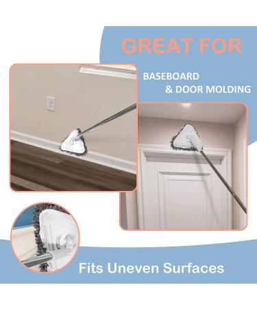 Wall Cleaner with Long Handle - 75in Ceiling Mop with Extension Pole and 4 Replacement Pads - Buy Online on GoSupps.com