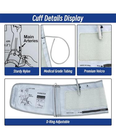 Universal Upper Arm Blood Pressure Cuff - Portable Meter Accessories for 22-32cm | Accurate Blood Pressure Measurement for Seniors - Buy Online on GoSupps.com