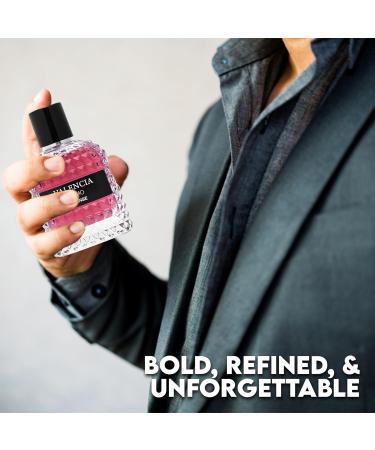 Valencia UOMO Intense Sensual Woody Fragrance for Men | Long Lasting Cologne Aromatic Scent Eau de Parfum Natural Spray - Great Holiday Gift 3.4 Fl Oz/100 Ml - Buy Online on GoSupps.com