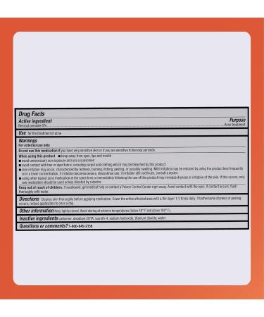 Rugby Acne Medication - Benzoyl Peroxide Gel USP 5% - Greaseless Vanishing Formula for Clear Skin - 1.5 Oz - Effective Acne Treatment - Buy Online on GoSupps.com