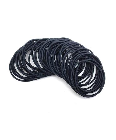 300 Black No Crease Hair Ties - Elastic Ponytail Holders for Thick, Heavy, Curly Hair - Buy Online on GoSupps.com