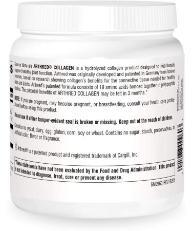 Source Naturals Arthred Collagen 9 oz - Premium Joint Support Supplement - Buy Online on GoSupps.com
