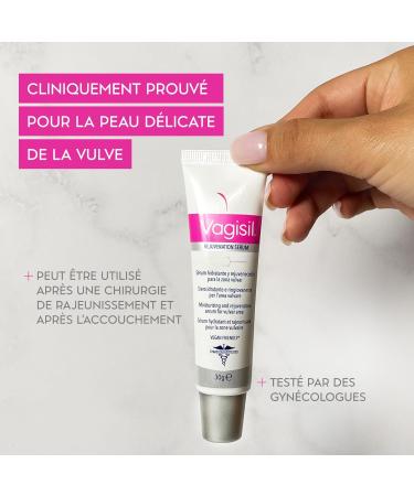 Vagisil Hydrating and Rejuvenating Serum for the Vulvar Area with Hyaluronic Acid Collagen and Elastin Hydrates Firms and Tones 30 g - Buy Online on GoSupps.com