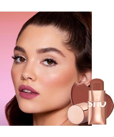 Waterproof Cream Blush Stick - 3-in-1 Multi-Use Blusher for Lip Cheek Eye - Long-Lasting & Moisturizing (Dark Obsessed) - Buy Online on GoSupps.com