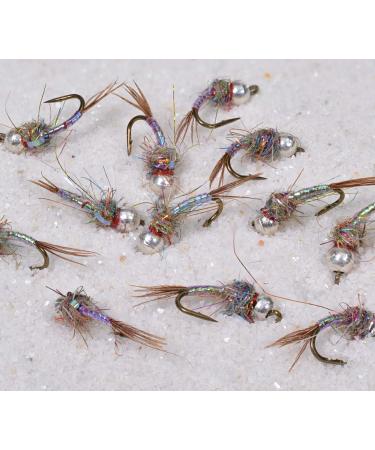 Region Fishing Tungsten Bead Rainbow Warrior Midge Nymph Fly Assortment - 12 Mustad Signature Hooks - Buy Online on GoSupps.com