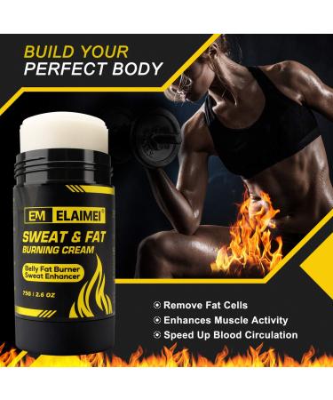 ELAIMEI Hot Gel Cream 2.6oz - Fat Burning Sweat Cream for Weight Loss & Slimming - Anti Cellulite Body Gel for Women and Men - Buy Online on GoSupps.com