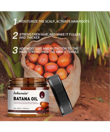 Baorder 100ML Raw Batana Oil for Healthy Hair 100 Natural Pure Unrefined and Authentic Cold Pressed Organic Sebi Batana Oil from Honduras Prevents Hair Loss Restores Damaged Hair - Buy Online on GoSupps.com