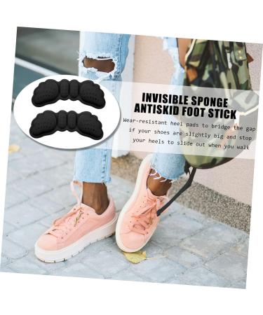 FOMIYES 5 Pairs Sponge Heel Pads - Comfortable Shoe Cushions & Stickers for All-Day Comfort | High Black Foot Pads (9x3x0.3cm) - Perfect Shoe Accessory - Buy Online on GoSupps.com