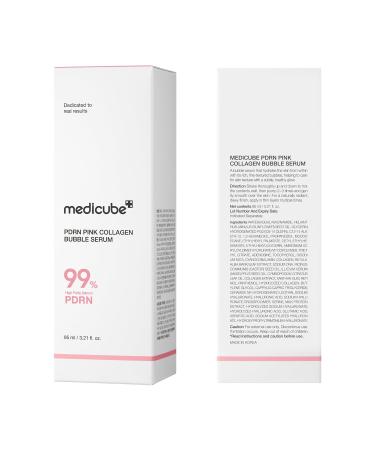 medicube PDRN Pink Collagen Bubble Serum | Bubble-to-Glow Firming Serum with 99% Purity PDRN & Low-Molecular Collagen | Lightweight Fast-Absorbing Bubble Texture for Radiant Plump Skin | 3.21 fl.oz - Buy Online on GoSupps.com