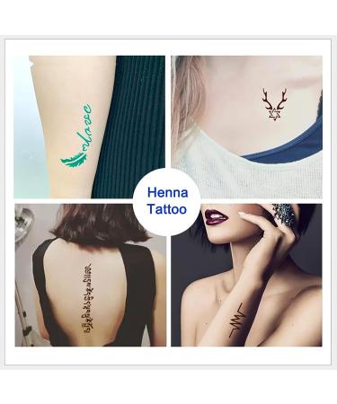 856 Pcs Henna Girls Boys Glitter Airbrush Tattoo Kit - 20 Sheets, Temporary Tattoos for Women, Body Art Stencils - Ideal Gift for Family/Friends - Buy Online on GoSupps.com