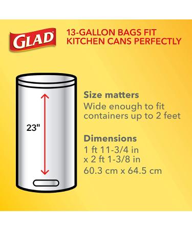 Glad ForceFlex 13 Gallon Trash Bags with Febreze Freshness - 80 Count - Buy Online on GoSupps.com