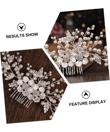 Ipetboom Flower Comb Bridesmaid Abs Crystal Comb Flowers - Buy Online on GoSupps.com
