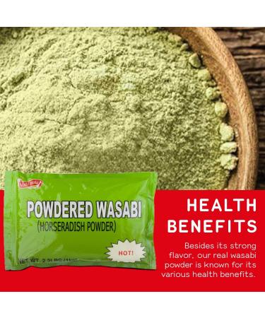 Shirakiku Japanese Wasabi Powder 2.2 lb - Kosher Certified for Authentic Asian Cuisine - Buy Online on GoSupps.com