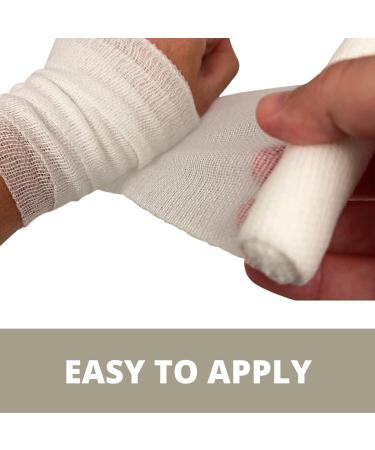 ALBAN Premium Bandaging Gauze Roll 4x4.1 yds - Box of 16, Individually Wrapped Medical Grade Stretch Rolled Gauze - Hospital Quality Elastic Bandage - Buy Online on GoSupps.com