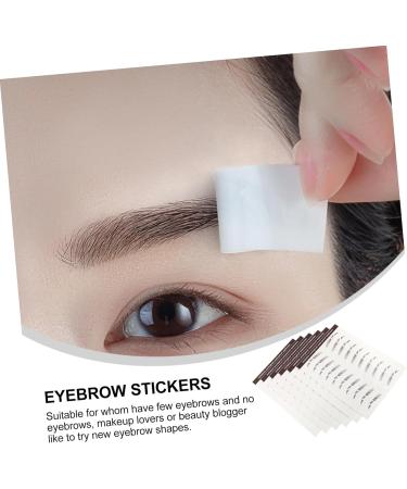 DOITOOL 6pcs Eyebrow Stickers Authentic Eyebrows Black False Eyebrows Cosmetics Transfer Stickers Hair 4d 6X1X0.1CM Brown - Buy Online on GoSupps.com