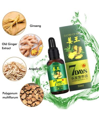 Ginger Hair Growth Serum - Stop Hair Loss & Thinning Treatment - 30ML - For Women & Men - Buy Online on GoSupps.com