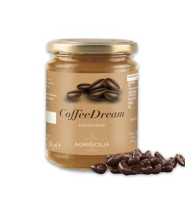 Agrisicilia CoffeeDream 330g Coffee Cream Sweet Spread for Breakfast Croissant Toast and Dessert - Creamy Italian Delight