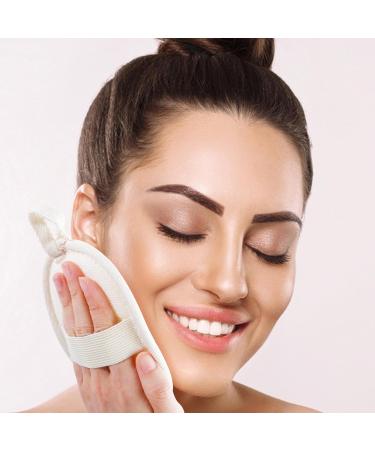 Exfoliating Loofah Sponge Pads - 3 Pcs Natural Body & Facial Scrubber for Men & Women | Deep Cleaning Soft Luffa for Dry Skin | International Shipping Available - Buy Online on GoSupps.com