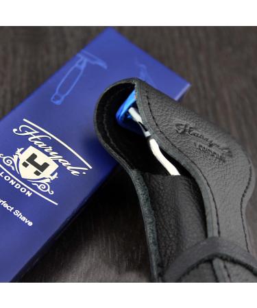 5 Edge Cartridge Razor in Black | Genuine Leather Pouch | Men's Shaving & Grooming Essentials | Perfect Travel Gift for Him - Buy Online on GoSupps.com