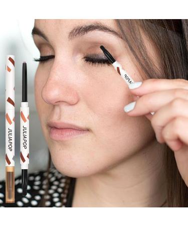 Eyeliner Pencil | Gel Texture Multicolors Makeup Eyeshadow with Brush - Quick Drying and Long Lasting Eye Pencil Makeup Supplies for Daily Use Fanelod Smoke Pink - Buy Online on GoSupps.com